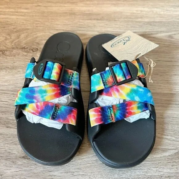 Chacos Chillos Kids - Dark Tie Dye Sandals Size 1 NWT