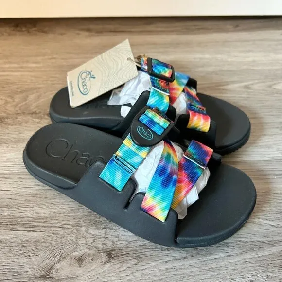 Chacos Chillos Kids - Dark Tie Dye Sandals Size 1 NWT