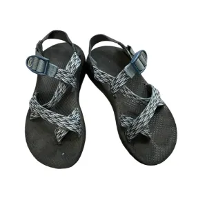 Chaco’s Zcloud Women’s Outerwear Hiking Sandals Size 7 Blue Black Aztec Pattern