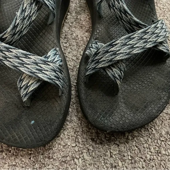 Chaco’s Zcloud Women’s Outerwear Hiking Sandals Size 7 Blue Black Aztec Pattern
