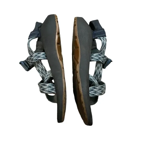 Chaco’s Zcloud Women’s Outerwear Hiking Sandals Size 7 Blue Black Aztec Pattern
