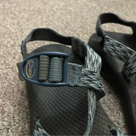 Chaco’s Zcloud Women’s Outerwear Hiking Sandals Size 7 Blue Black Aztec Pattern