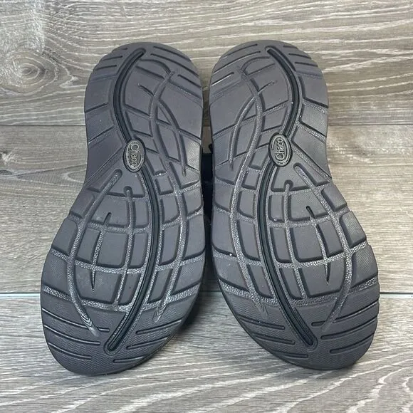 Chaco Z Cloud X2 Black Gray Women’s Sz 7 Slingback Strap Toe Loop Hiking Sandals