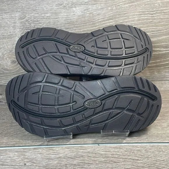 Chaco Z Cloud X2 Black Gray Women’s Sz 7 Slingback Strap Toe Loop Hiking Sandals