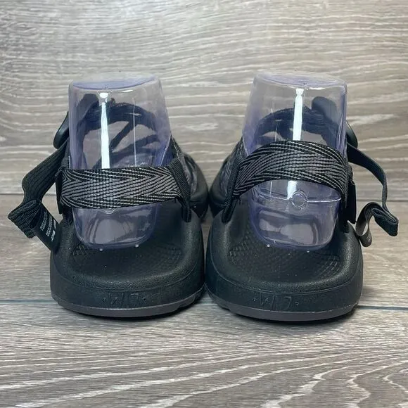 Chaco Z Cloud X2 Black Gray Women’s Sz 7 Slingback Strap Toe Loop Hiking Sandals
