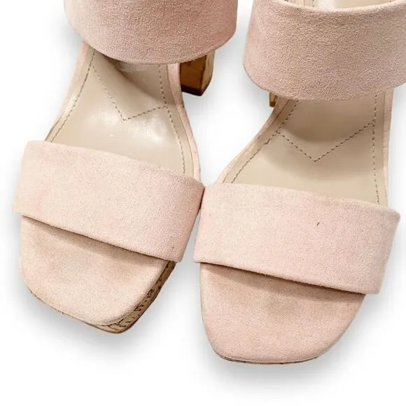 Charles By Charles David Improv Platform Cork Block Heel Sandals Women’s Size 8