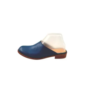 Chaussure Lapin Women Handcrafted In Seoul Blue Leather Mules 245 mm 7.5 US
