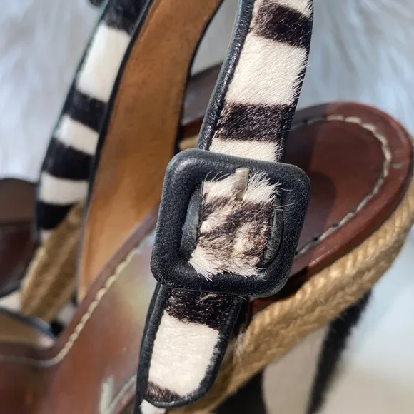 CHRISTIAN LOUBOUTIN “TIGRESSE' ZEBRA PRINTED PONYHAIR ESPADRILLE