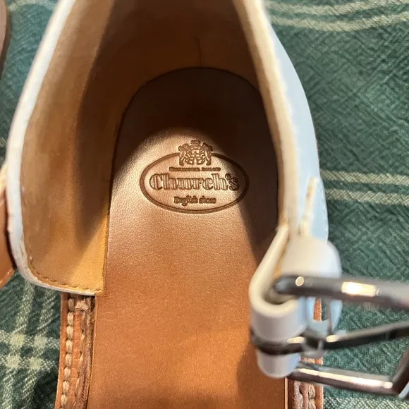 Church's Oriana Closed-Back Sandals, Off-White, EU37