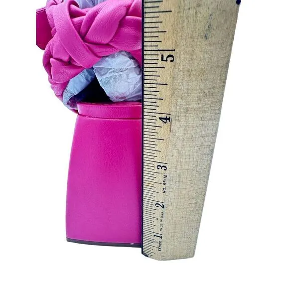 Circus NY by Sam‎ Edelman Mable Flamingo Pink Chunky Heels Women's SZ 7M