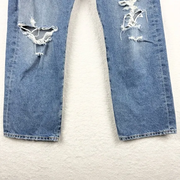 Citizens of Humanity Emery Crop Distressed Relaxed Straight In Heatwave Wash 28