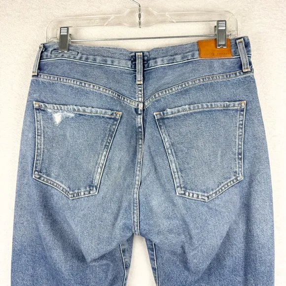 Citizens of Humanity Emery Crop Distressed Relaxed Straight In Heatwave Wash 28