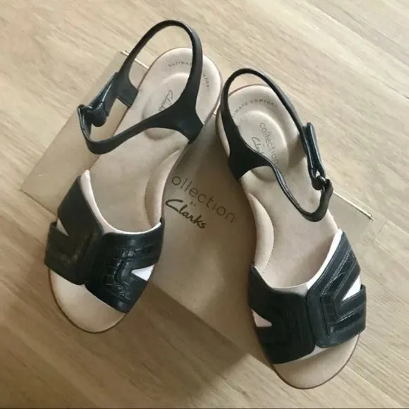 Clark's Ada Mist Ankle Strap Sandals Size 6.5 NIB   NWT