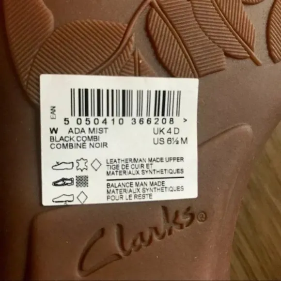 Clark's Ada Mist Ankle Strap Sandals Size 6.5 NIB   NWT