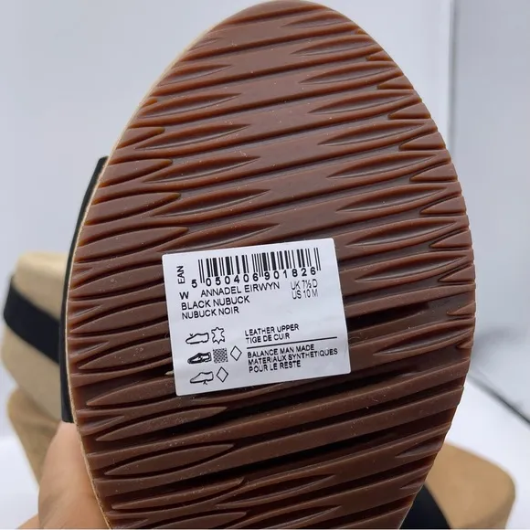 CLARKS Annadel Eirwyn nubuck ortholite wedge sandals women Size 10W