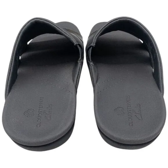 Clarks Brio Surf Women's Slide Sandals Pewter Silver Gray  Size 7