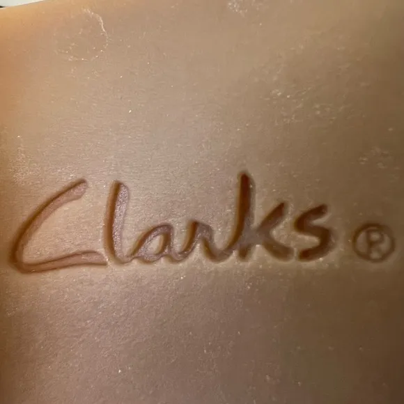 Clarks Gisselle Loop Black Leather Cork Wedge Boho Comfort Sandals Size 9