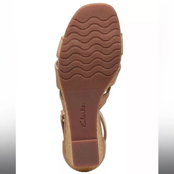 Clarks Kyara Joy Wedge Sandal 8.5 New in Box
