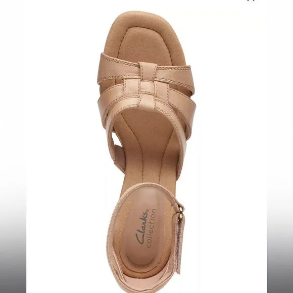 Clarks Kyara Joy Wedge Sandal 8.5 New in Box