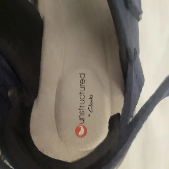 Clarks Women's Un Roam Step Leather Adjustable Sport Sandals Navy Size 10 NWOT
