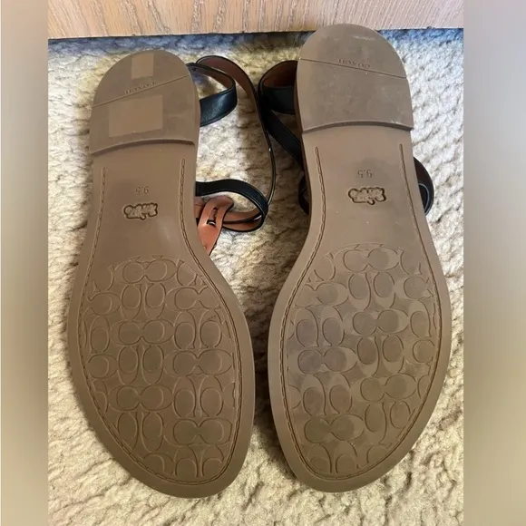 Coach Lydia leather sandals