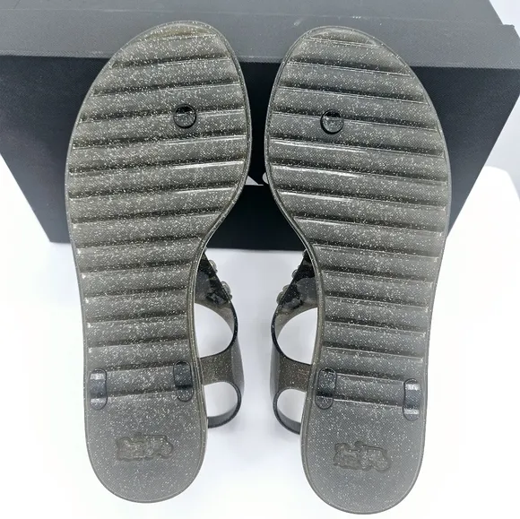 Coach Women's Black Jelly Sandals
