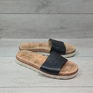 Coach Women's Spruce  Black Slide Sandals Shoes Sz 7B