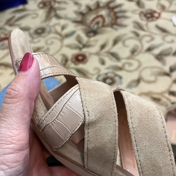 COLE HAAN April Suede Comfort Mule Sandals Size 7.5
