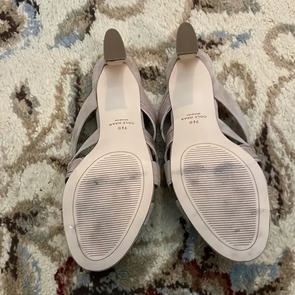 COLE HAAN April Suede Comfort Mule Sandals Size 7.5