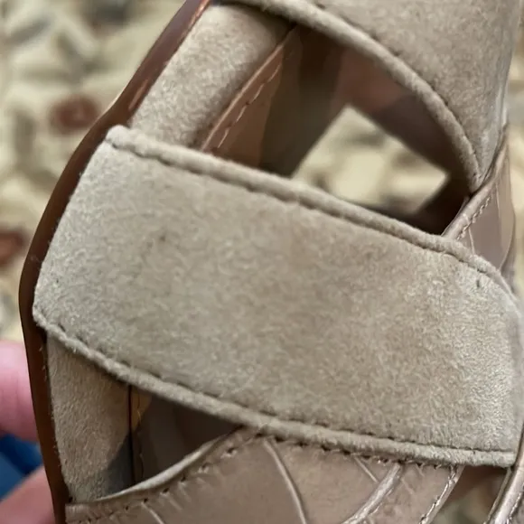 COLE HAAN April Suede Comfort Mule Sandals Size 7.5
