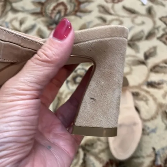 COLE HAAN April Suede Comfort Mule Sandals Size 7.5
