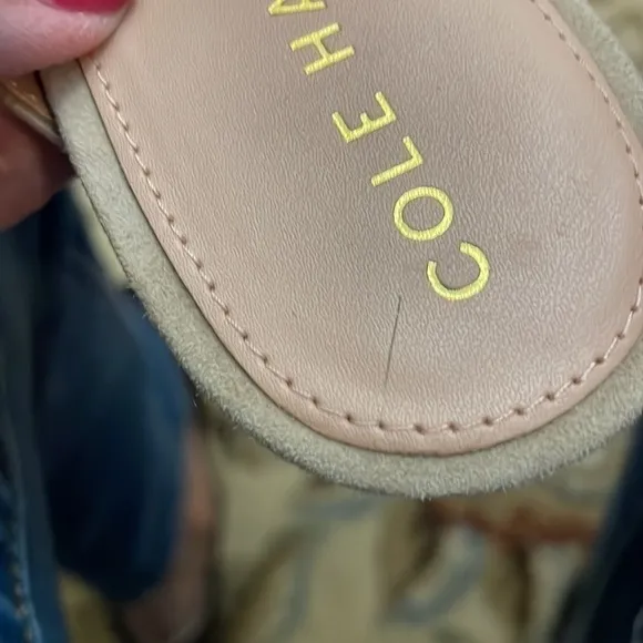 COLE HAAN April Suede Comfort Mule Sandals Size 7.5