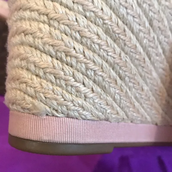 Cole Haan Cloudfeel Nude rose espadrille wedge sandals prom homecoming wedding