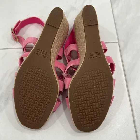 Cole Haan Fuchsia Crystal Wedge Sandal - Size 9.5