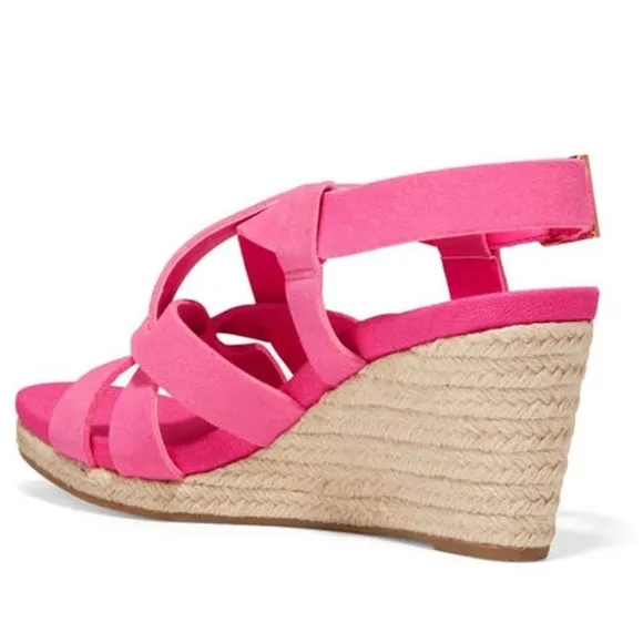 Cole Haan Fuchsia Crystal Wedge Sandal - Size 9.5