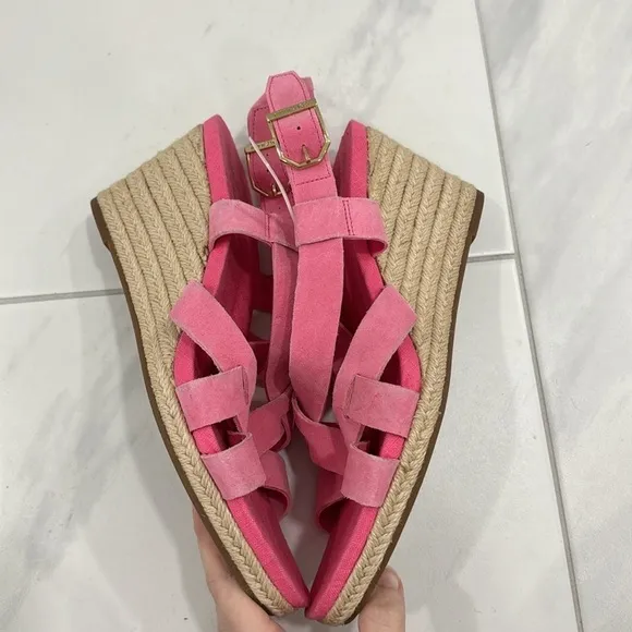 Cole Haan Fuchsia Crystal Wedge Sandal - Size 9.5