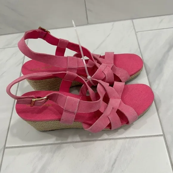 Cole Haan Fuchsia Crystal Wedge Sandal - Size 9.5