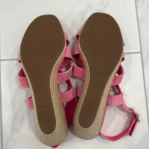 Cole Haan Fuchsia Crystal Wedge Sandal - Size 9.5