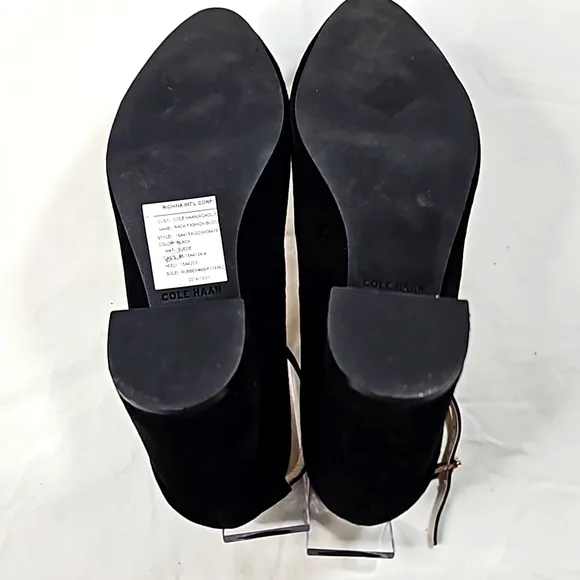 Cole Haan Womens Black Suede Heels Sz 6