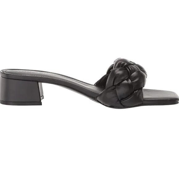 COPY - 𝅺MARC Fisher Calicea braided block heel slide sandals size 6M