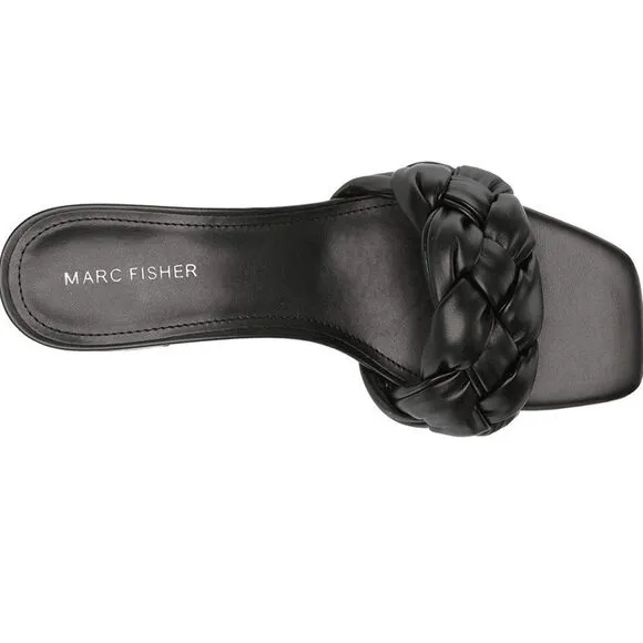 COPY - 𝅺MARC Fisher Calicea braided block heel slide sandals size 6M
