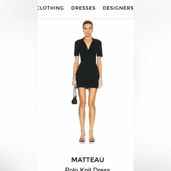 COPY - Matteau Black Mini Dress. NWOT