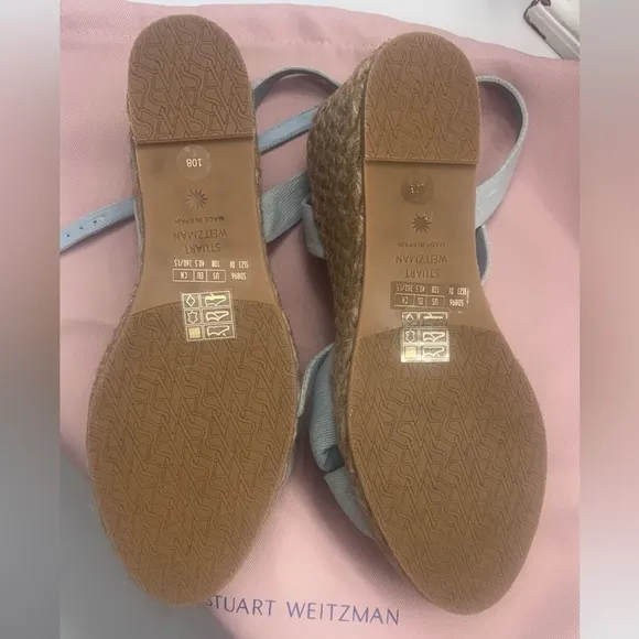 COPY - Stuart Weitzman Blue Espadrille SandalsNew without box