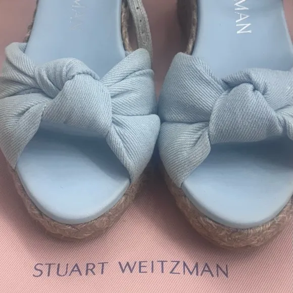 COPY - Stuart Weitzman Blue Espadrille SandalsNew without box