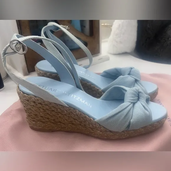COPY - Stuart Weitzman Blue Espadrille SandalsNew without box