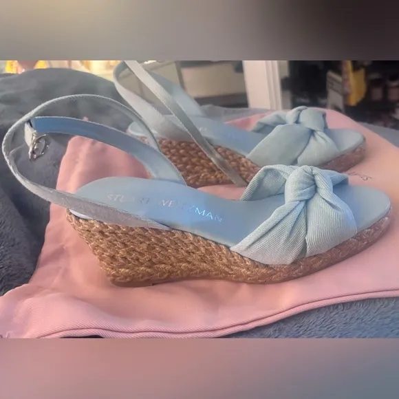 COPY - Stuart Weitzman Blue Espadrille SandalsNew without box