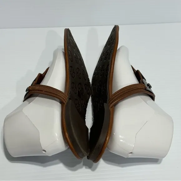COPY - Tory Burch Alex Brown Leather Thong Sandals Size 8 1/2