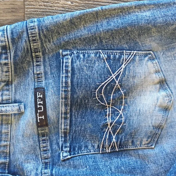 COWGIRL TUFF &quot;C. Breeze&quot; flares wide leg jeans acid wash bell bottoms sz 34x35L