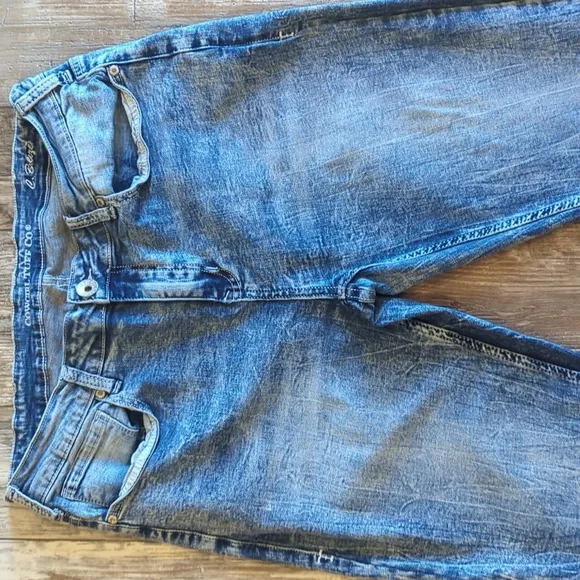 COWGIRL TUFF &quot;C. Breeze&quot; flares wide leg jeans acid wash bell bottoms sz 34x35L