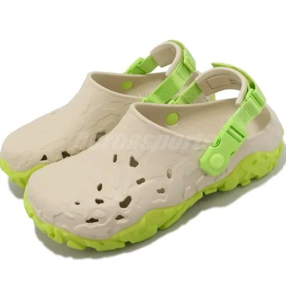 Crocs All-Terrain Atlas Clog Bone Limeade Men Unisex Slip On Sandals new